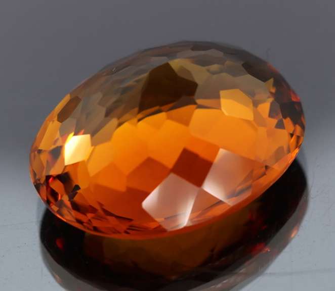Ravishing top color 43.07ct high caliber Hydrothermal Citrine