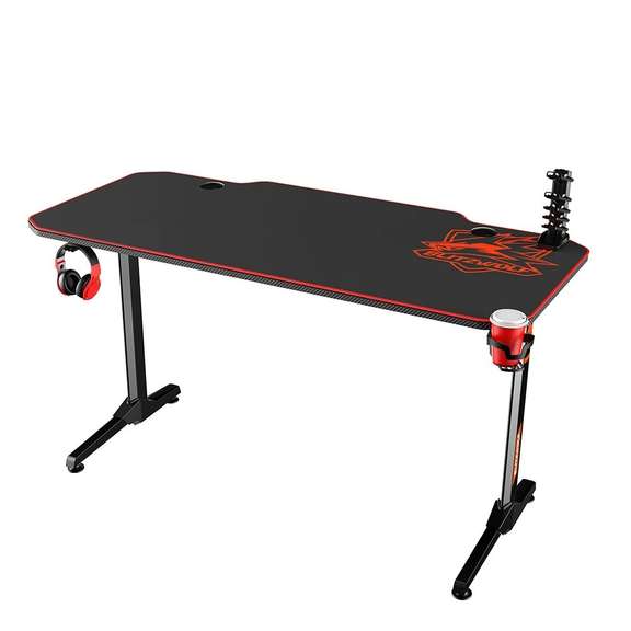 Gaming Desk 55 inch Wide Ergonomic Design