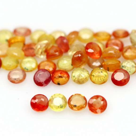 6.65ct heated only Autumn leave Sapphire set