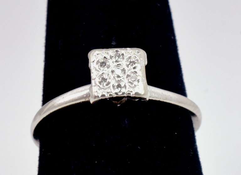 White Gold Diamond Accent Ring
