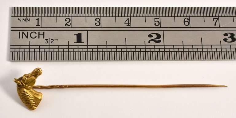 Exquisite 18k Horse Stickpin