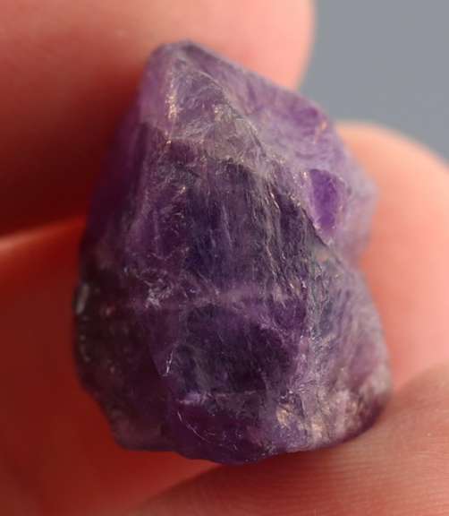 Gorgeous 27.98ct rich violet uncut Amethyst