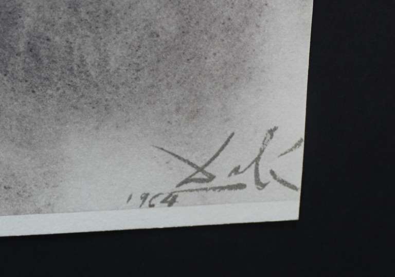 SALVADOR DALI ORIGINAL LITHOGRAPN IN COLORED FROM BIBLE SERIES  GLORIA VULTUS MOYSI 1969  DALI ANTEQUAM EXHIRES DE VULVA SACTIFICAVITE