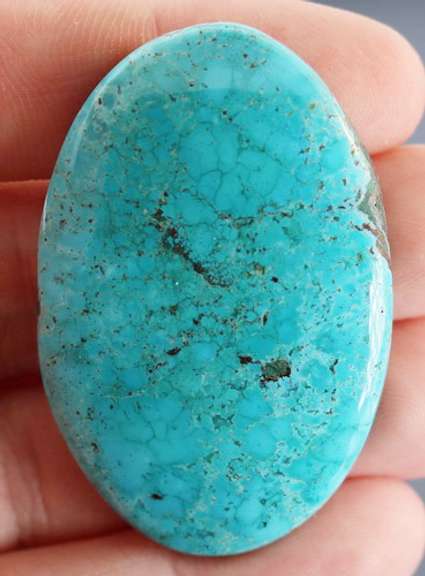Huge! 108ct Persian blue Turquoise cabochon