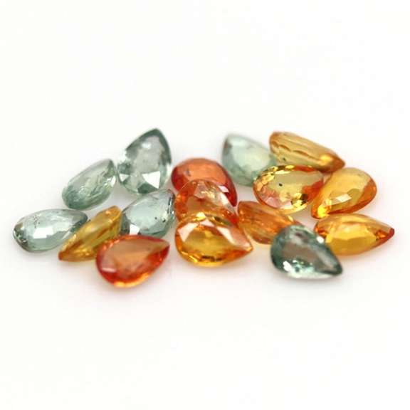 Brilliant hues! Heated only! 7.92ct Sapphire set