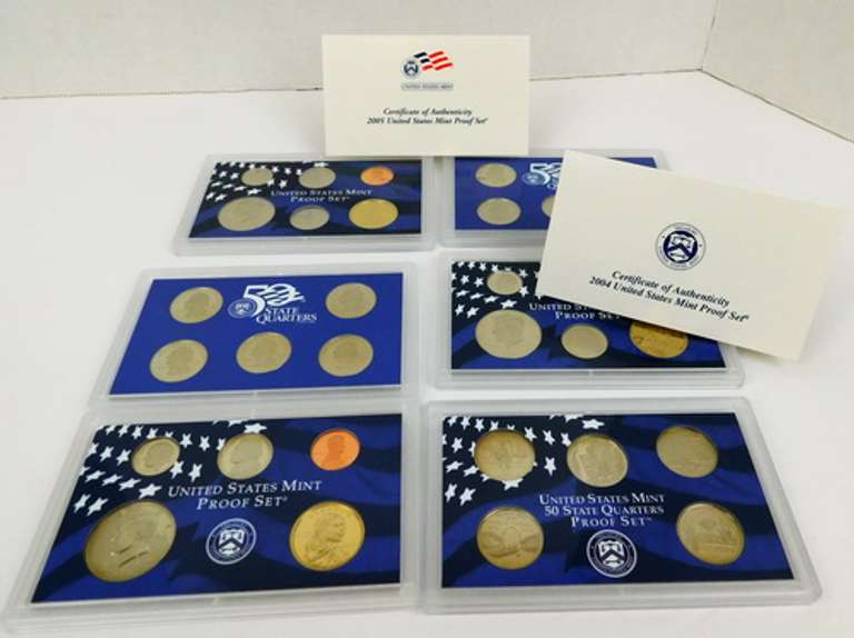 3 U.S. Mint Proof Sets, 2003-2005