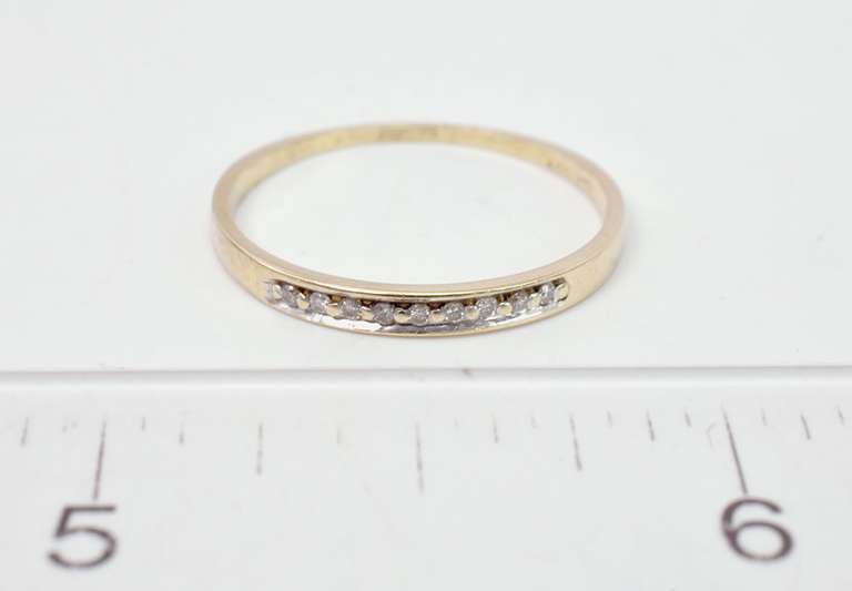 Sweet Diamond Accent Band Ring, 14KT