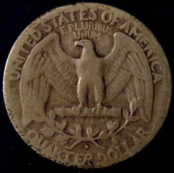 1932 D & S Washington Silver Quarters.