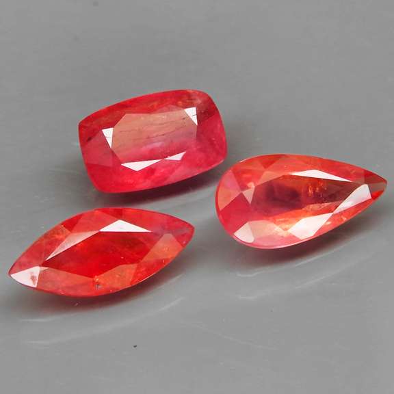 Richly colored 5.02ct Imperial Sapphire set