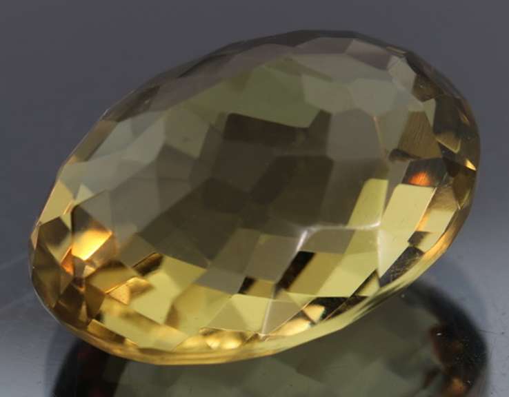 Brilliant! 36.89ct top burnished gold unheated Citrine