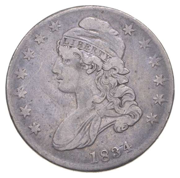 1834 Capped Bust Half Dollar - Small Date - Small Letters