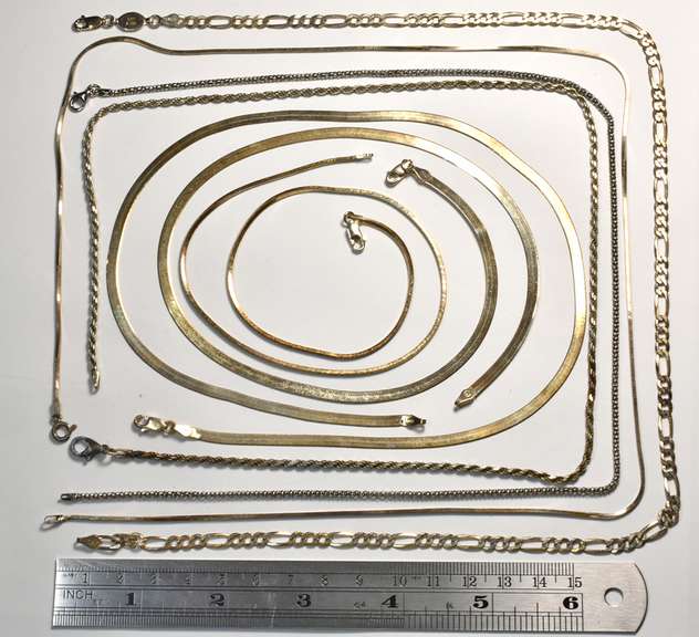 Useful Group of 7 Sterling Necklaces