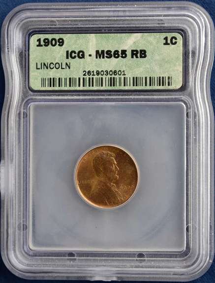 1909 Wheat Cent ICG MS65 RB
