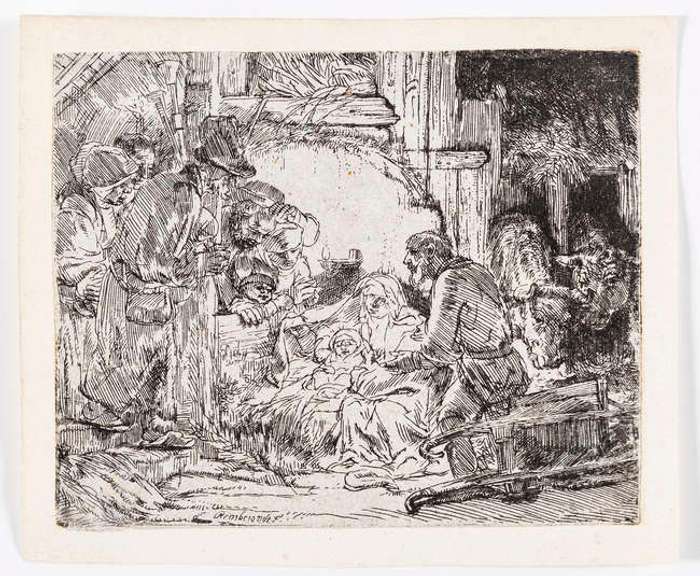 Extremely Rare and Collectable original Rembrandt Etching, 1654