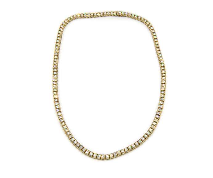 Uncomparable 18kt, 74cts Diamond Tennis Necklace