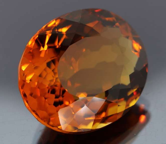 Ravishing top color 43.07ct high caliber Hydrothermal Citrine