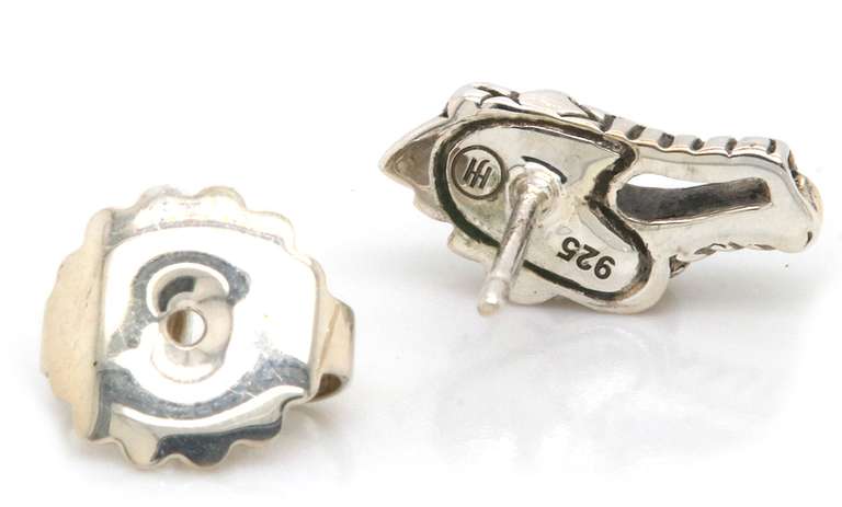 John Hardy Legends Naga Blue Sapphire Stud Earrings