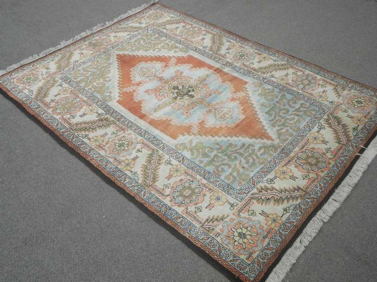 Authentic Persian Heriz 5.0x7.0