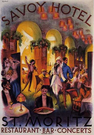 Anonymous  Savoy Hotel St Moritz