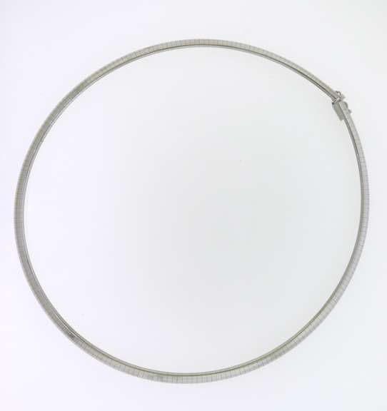 Popular White Gold Omega Necklace