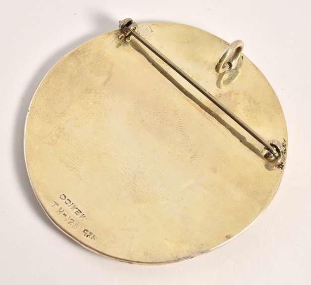 Impressive Mexican Sterling Pendant or Brooch