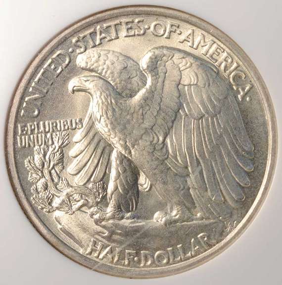 1937 Walking Liberty Half Dollar NGC MS66