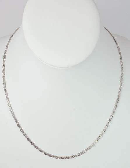 Fancy Custom Link Chain in Sterling Silver