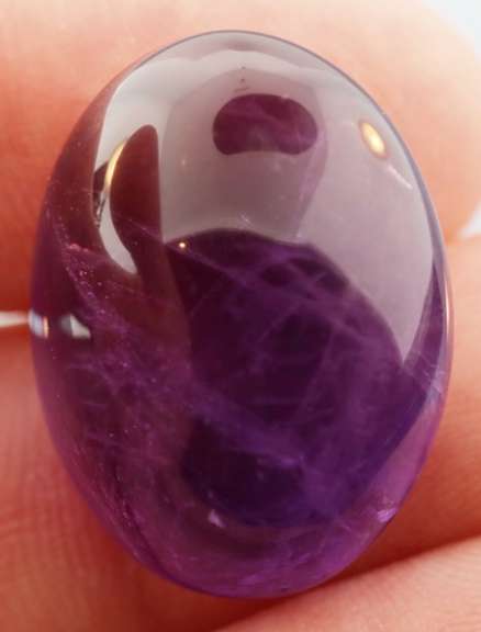 Beautiful 34.64ct untreated Amethyst cabochon