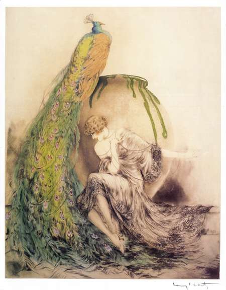Louis Icart  Peacock