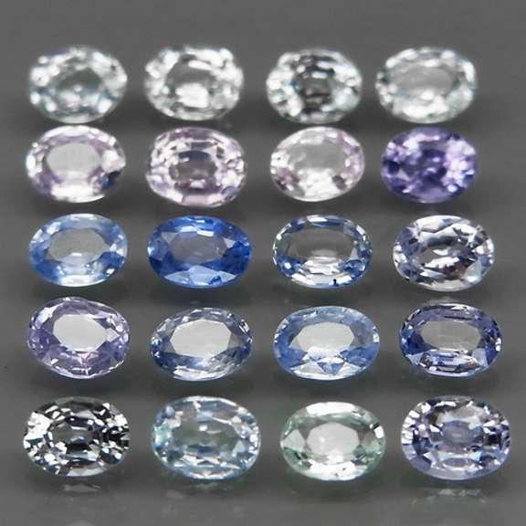 Heated only top blue 4.20ct Sapphire set