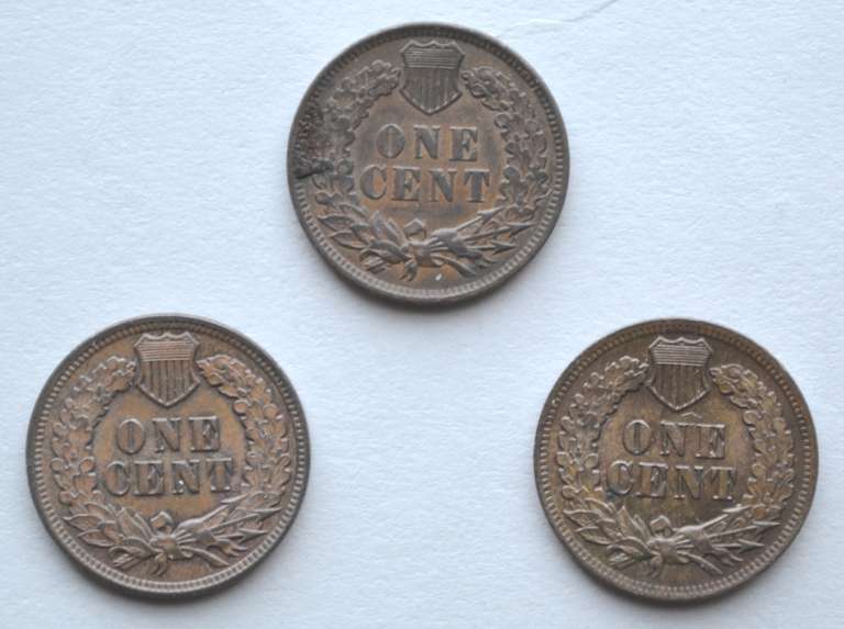1899 Near Unc  1902 1903 Unc Indian Head Cents
