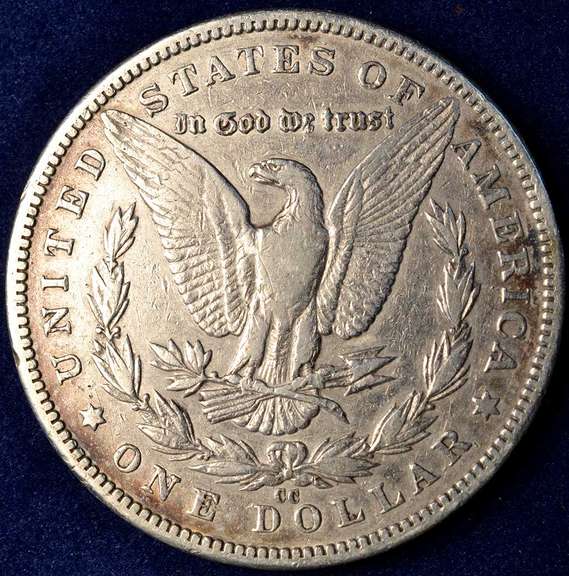 1890-CC Morgan Silver Dollar Circulated.