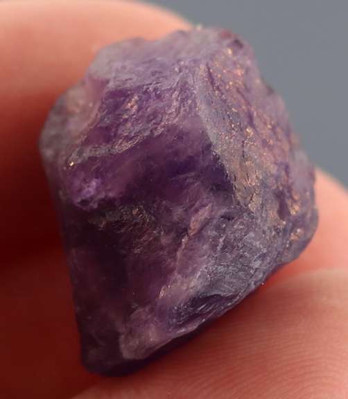 Gorgeous 27.98ct rich violet uncut Amethyst