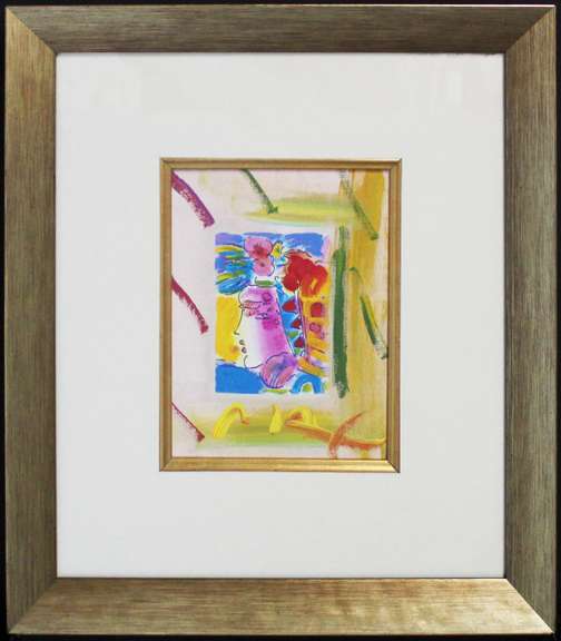 ORIGINAL PAINTING BY PETER MAX BLUSHING BEAUTY  MAX BLUSHING BEAUTY