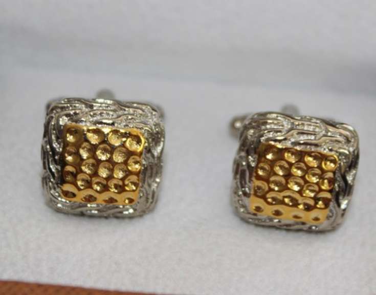 Handsome Pair Jeweled Style Cufflinks By Carelli