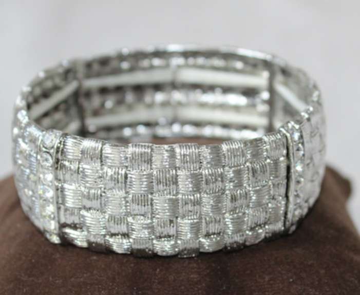 Silver Color  Fashion Jewelry stretch Bracelet