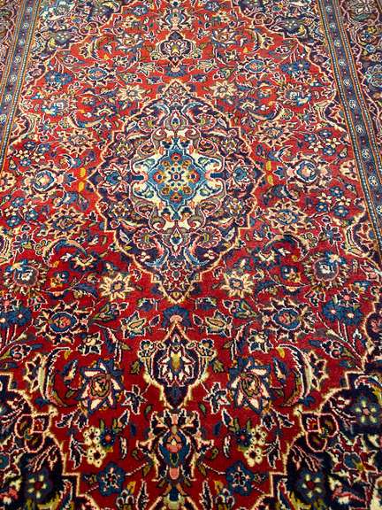 MAGNIFICENT AUTHENTIC KASHAN DESIGN RUG 4.7x7