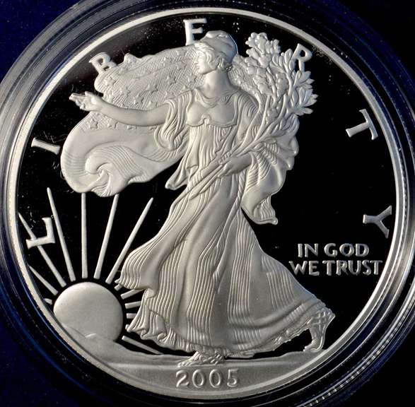 2005-W Proof American Silver Eagle.