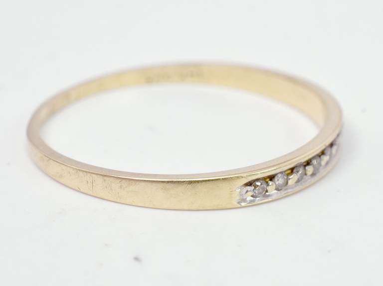 Sweet Diamond Accent Band Ring, 14KT