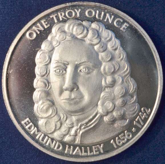 Halley's Comet Silver Eagle Commemorative 1otz .999