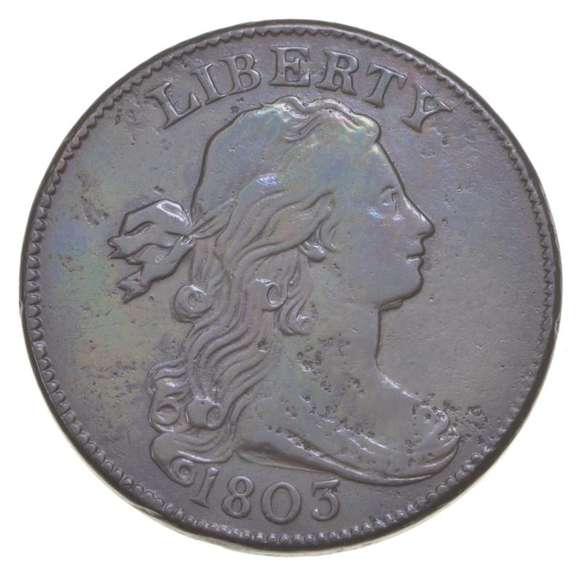 1803 Draped Bust Large Cent - S.247 - Mumps