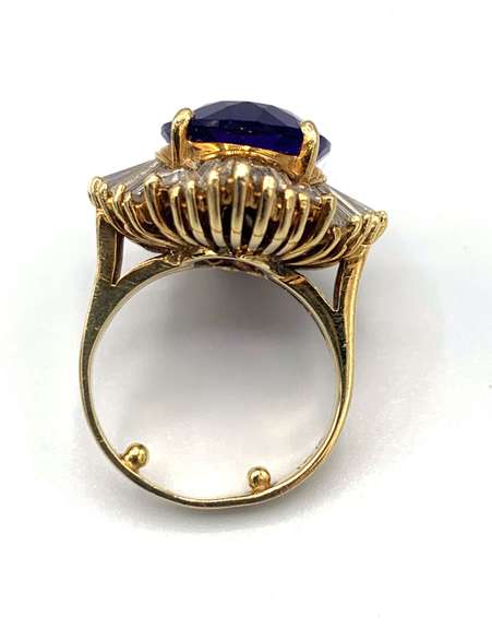 Fabulous Amethyst and Diamond Vintage Ring