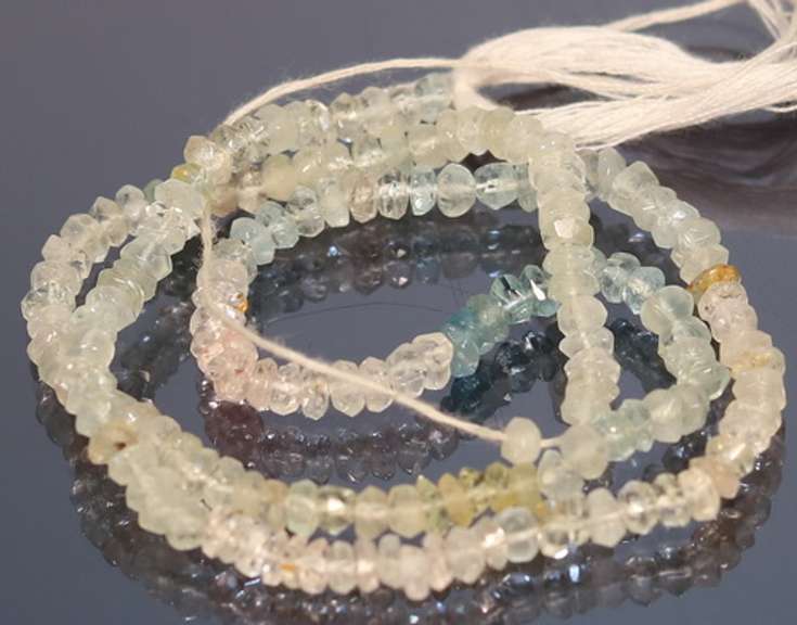 Gorgeous 38.29ct untreated Aquamarine strand