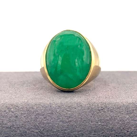 14kt Yellow Gold Emerald Ring