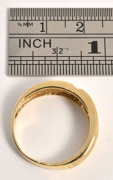 Nice Man's Band with Baguette Diamonds