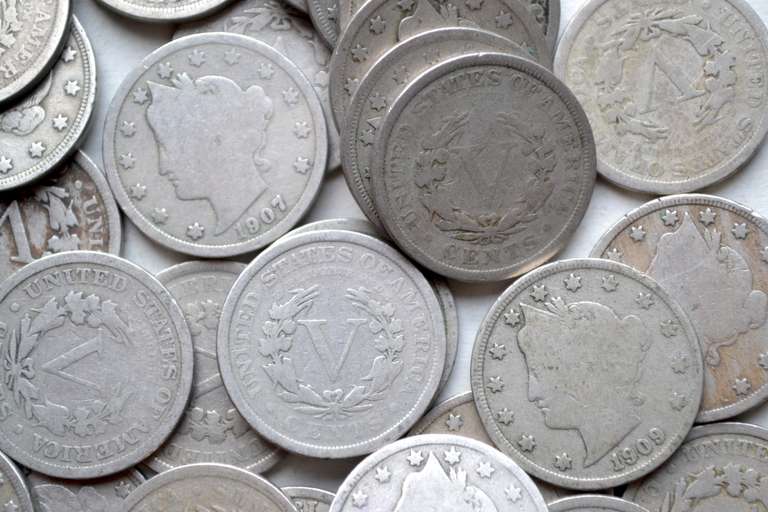 30 Full Rim V Nickels