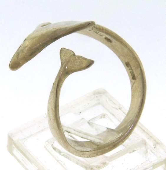 Sterling Silver Dolphin Ring