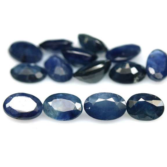 Heated only! 8.66ct Royal blue Sapphire set from Madagascar