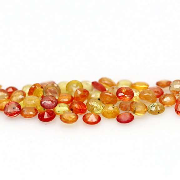 6.65ct heated only Autumn leave Sapphire set