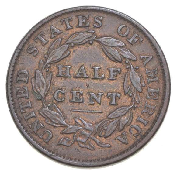 1833 Classic Head Half Cent
